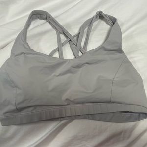 Lululemon FREE TO BE SERENE BRA *LIGHT SUPPORT, C/D CUP size 10 chrome gray